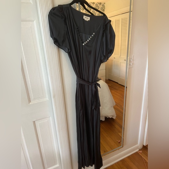 Zadig & Voltaire Gray Wrap Gown with Dolman Cap Sleeves - Picture 1 of 3